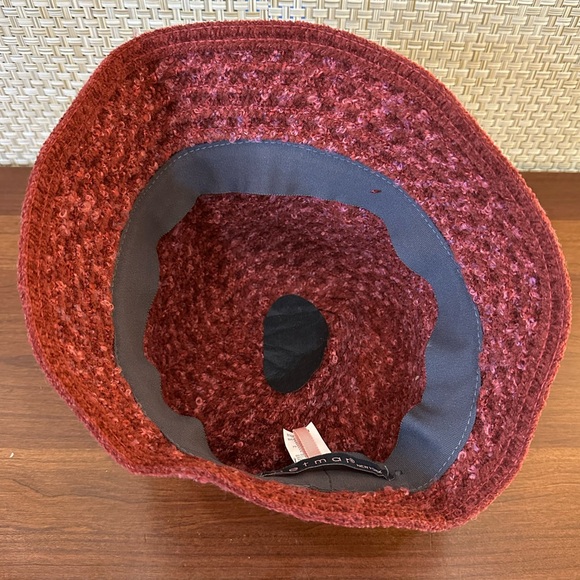 🌟HP🌟VTG 1980s-90s Willow Chenile Boucle Cloche with Sequin Flower by Betmar - Picture 9 of 12